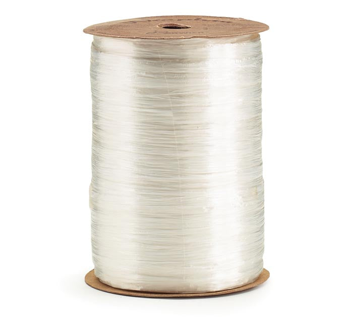 Wraphia White Pearl Ribbon - 100 yd