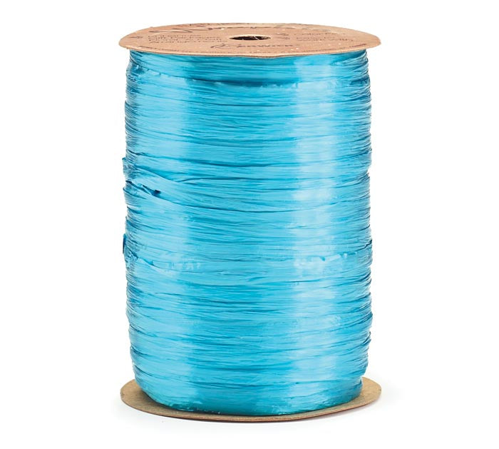 Wraphia Aqua Pearl Ribbon - 100 yd