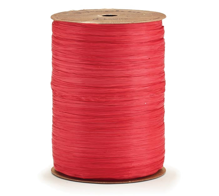 Wraphia Imperial Red Matte Ribbon - 100 yd
