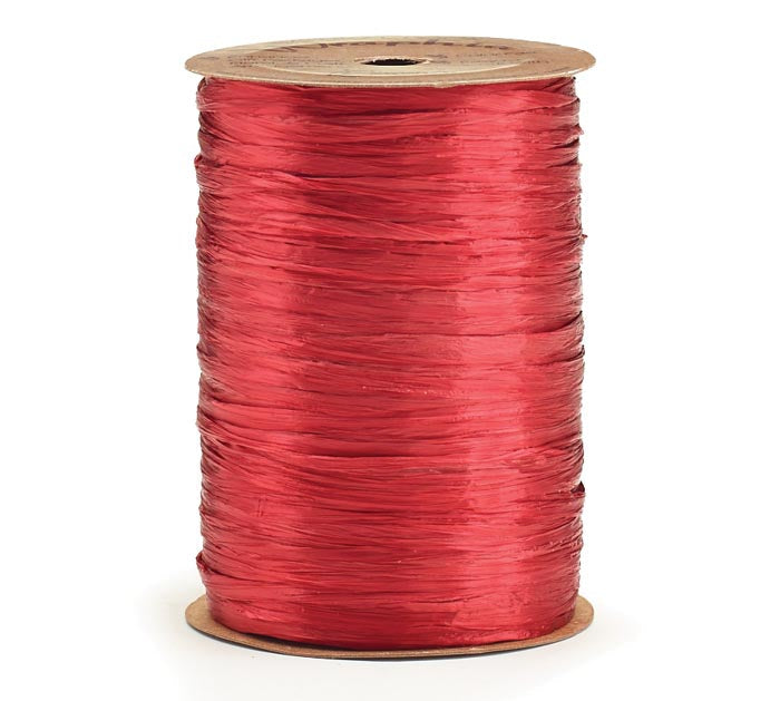 Wraphia Imperial Red Pearl Ribbon - 100 yd