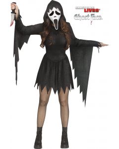 Fun World 121534K Black Glitter Ghost Face® - Adult