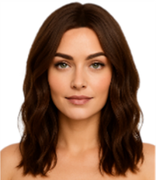Studio Salon© Short Wavy Brunette Bob Wig