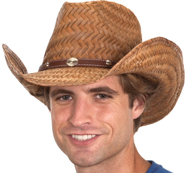 Cocoa Straw Cowboy Hat