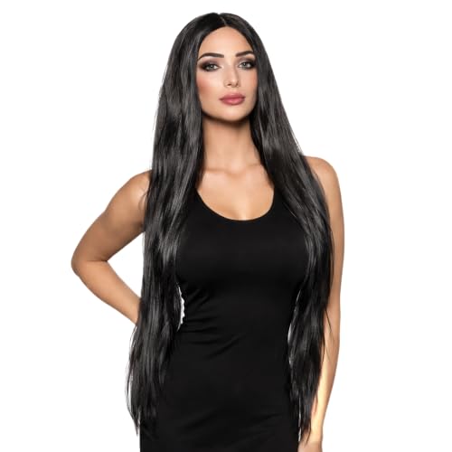 Ultra Long Straight Black Wig