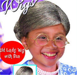CHILD OLD LADY WITH BUN KIT