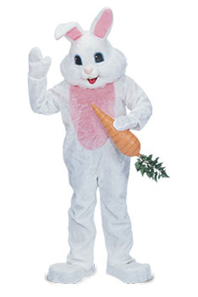 Rubies 69002 Premium Rabbit Adult Mascot - White