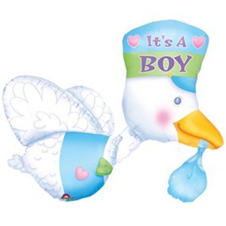32" Bundle of Joy Stork It's a Boy SuperShape™ Balloon