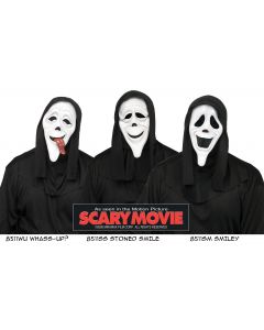 Fun World 8511 Scary Movie (1) Mask with Shroud Assortment