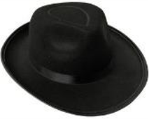 BLACK FEDORA HAT
