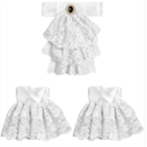 LACE JABOT AND CUFFS