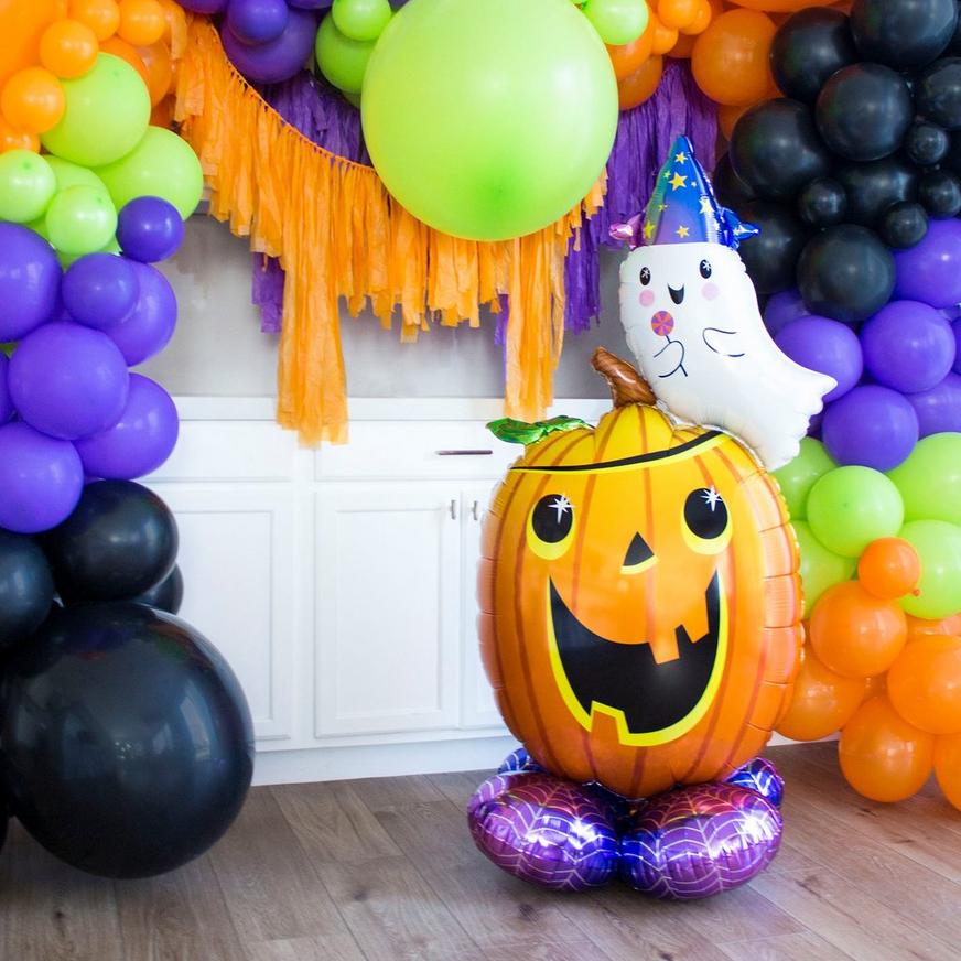 AirLoonz Jack-o'-Lantern & Ghost Air-Fill Balloon - 56 in.