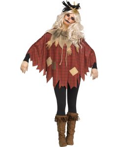 Fun World 90437C Scary Crow Poncho - Adult
