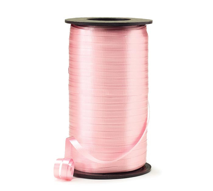 3/16" Crimped Pastel Pink Curling Ribbon - 550 yd
