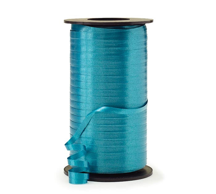 3/16" Crimped Teal Curling Ribbon - 550 yd