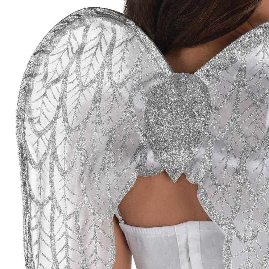 Adult Glitter White Angel Accessory Kit