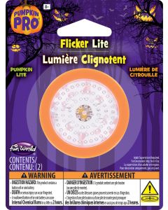 Fun World 94681 Yellow Flicker Pumpkin Lite