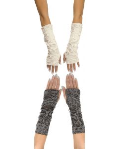 Fun World 96817 Tatter Long Fingerless Sleevelets - Adult