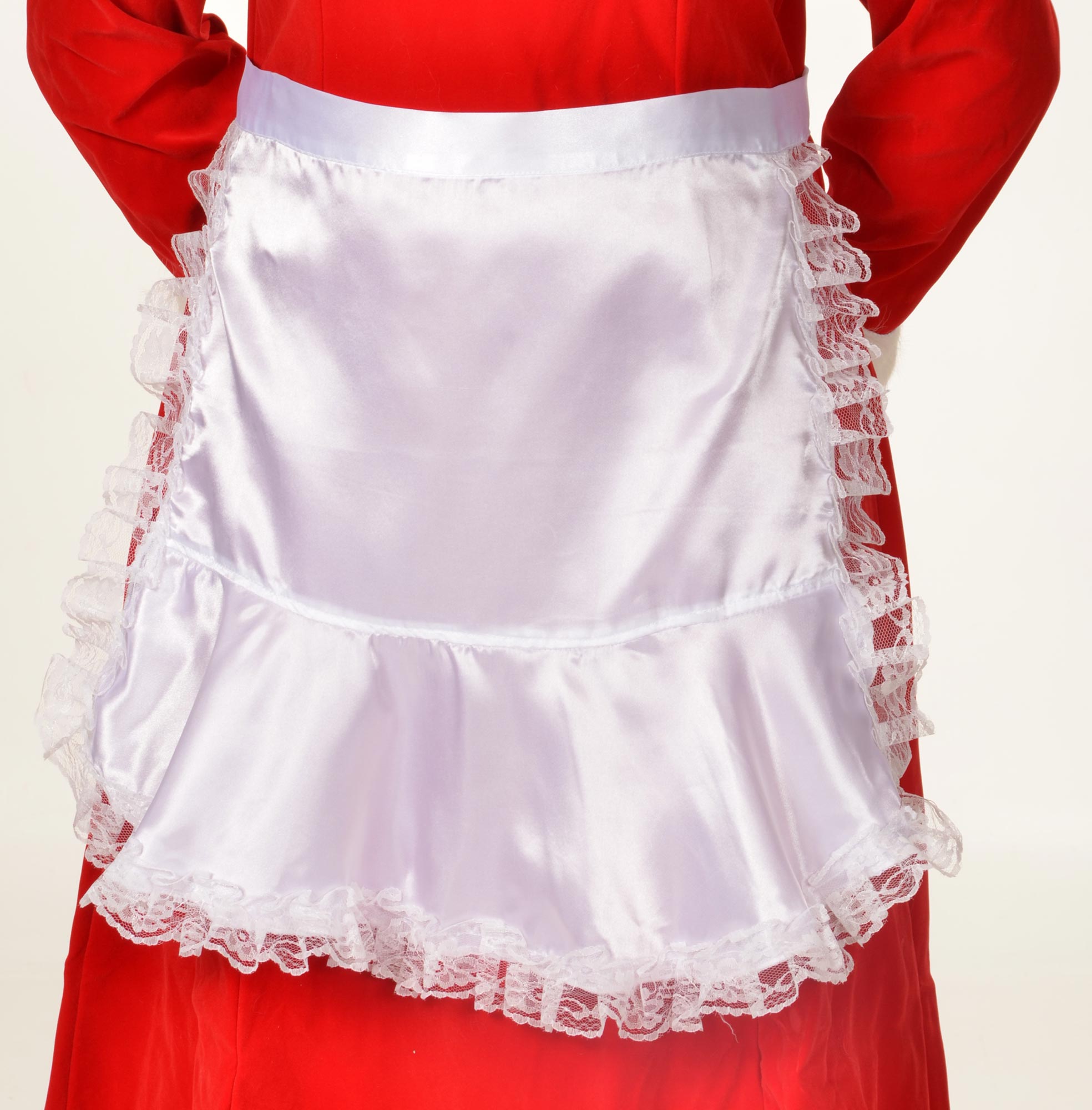 Mrs. Santa Satin Apron