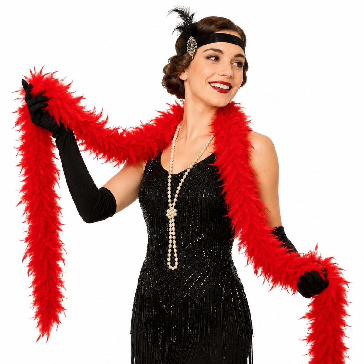 Red Feather Boa - 70