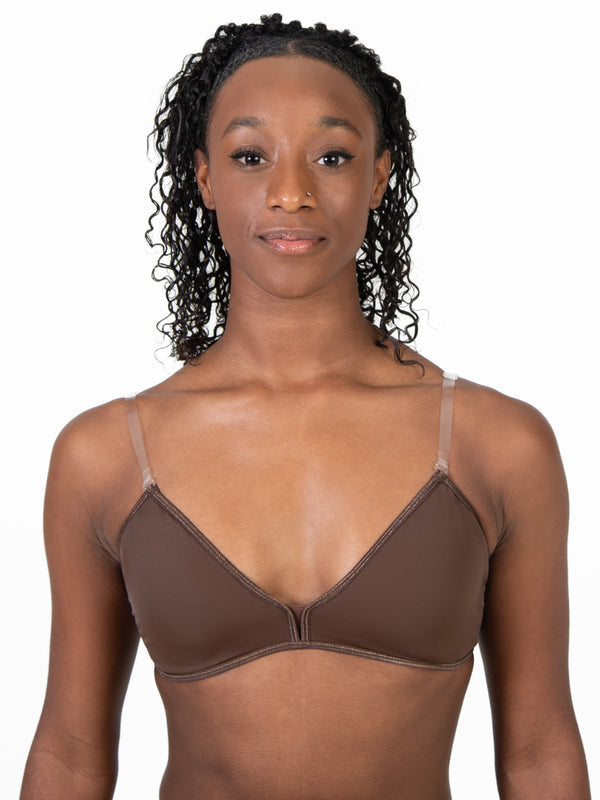totalSTRETCH Padded Plunge-Front Bra - Adult