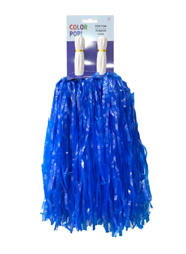 Blue Pom-poms, 2ct