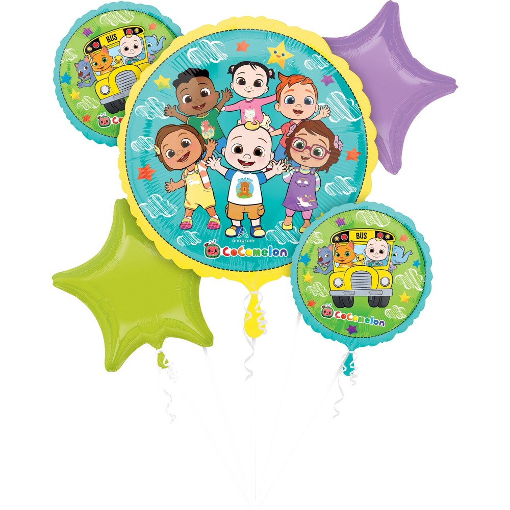 Cocomelon Balloon Bouquet - 5 Pieces