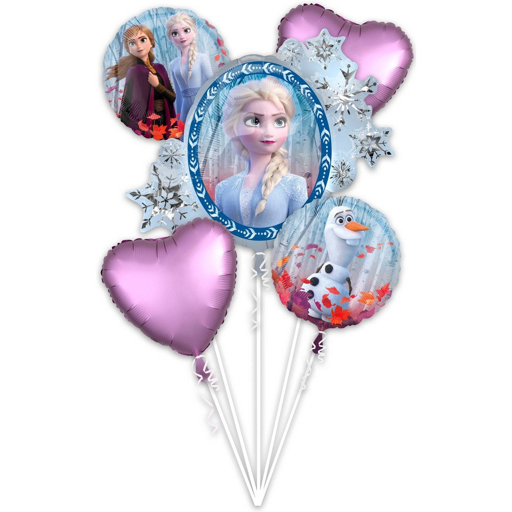 Disney Frozen Movie 2 Balloon Bouquet - 5 Pieces