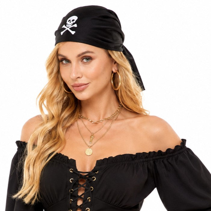Black Pirate Bandana