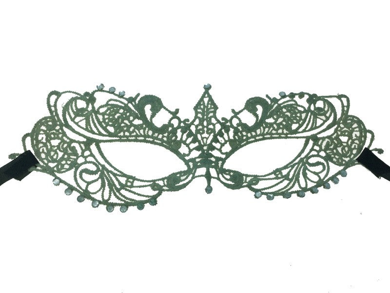 Silver Crown Lace Mask