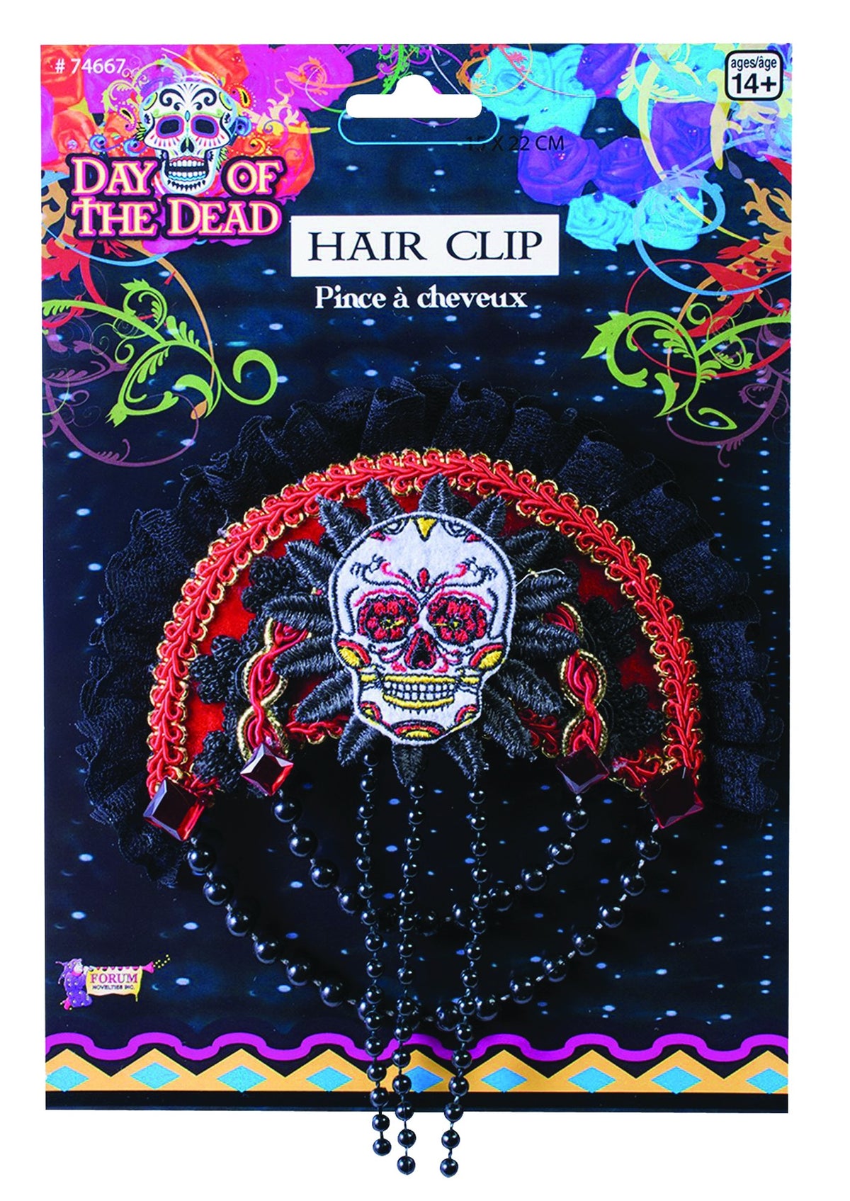 Day of the Dead Hair Clip