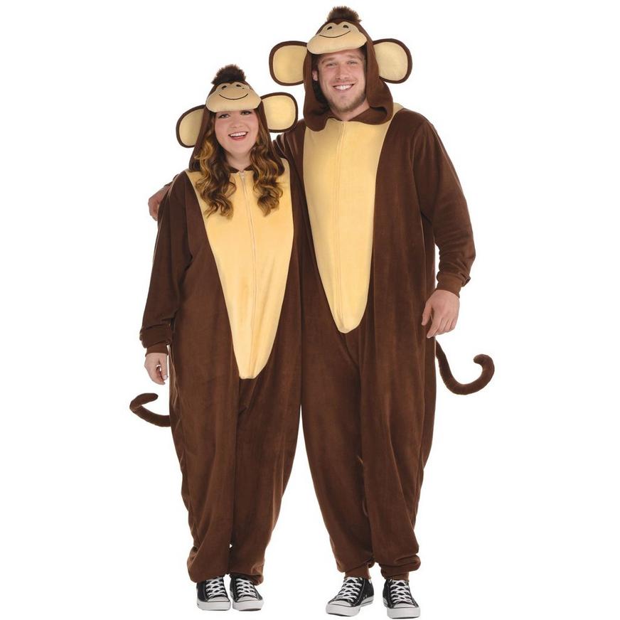 Monkey Zipster One-Piece Costume - Men's Plus Size