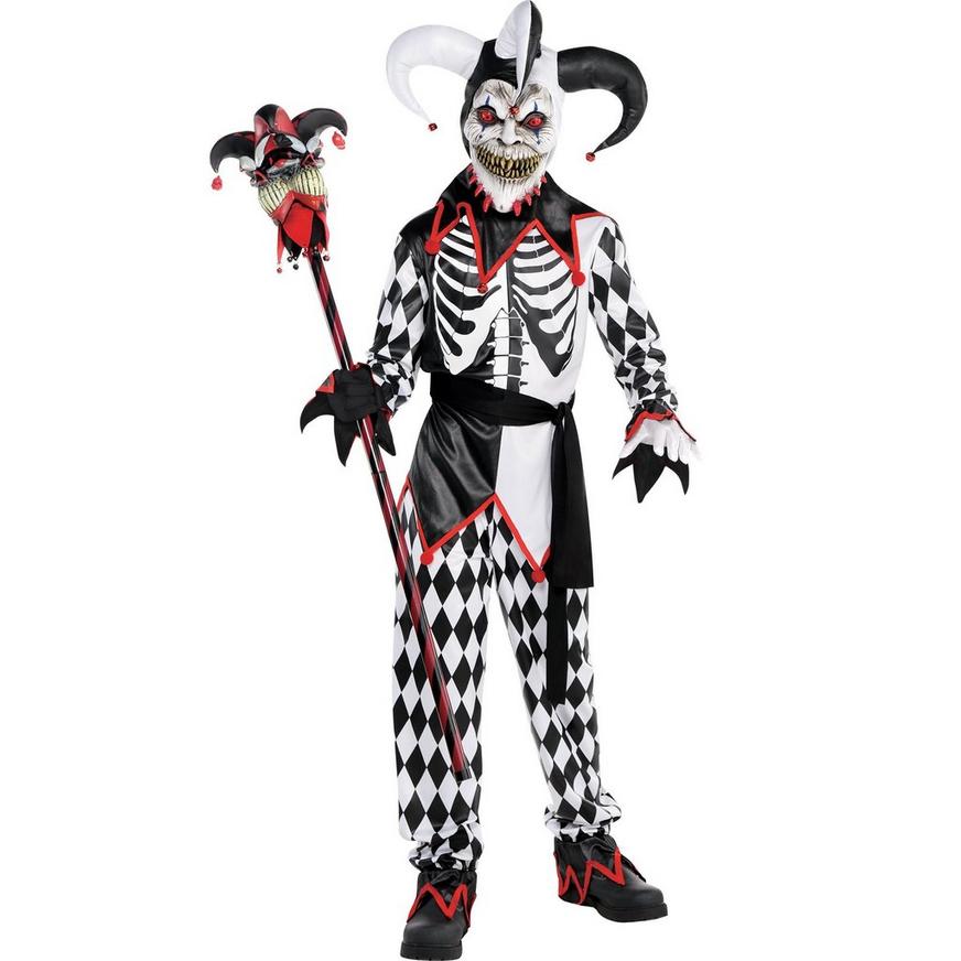 Boys' Sinister Jester Costume - Child Small