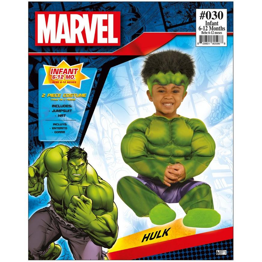Hulk Muscle Costume - Baby 6-12 Months