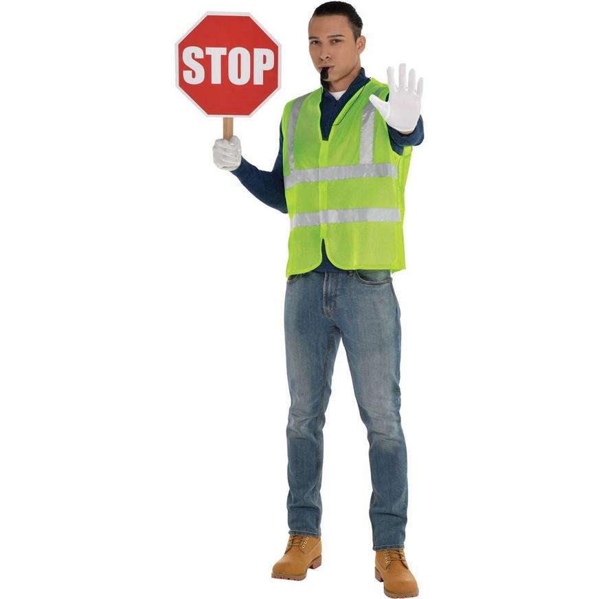 Adult Crossing Guard Costume Kit