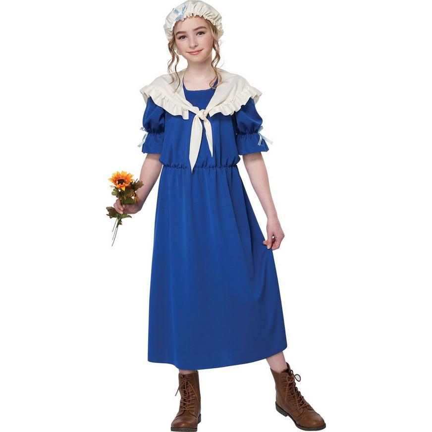 Kids' Colonial Village Girl Costume Kit - Child Standard Size