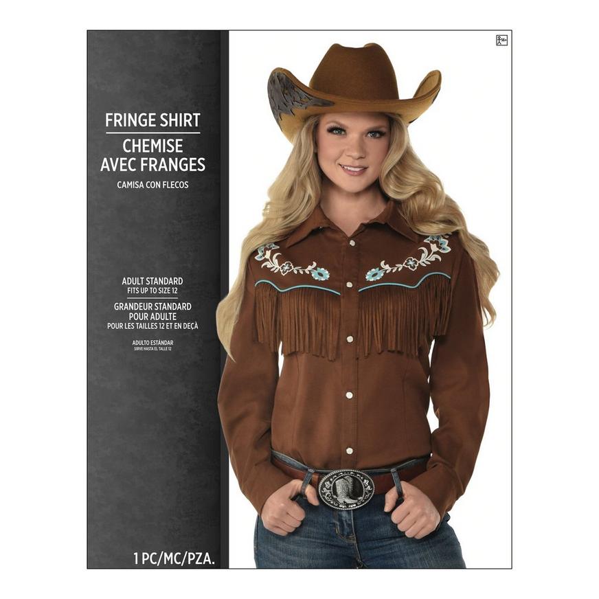 Western Cowgirl Fringe Shirt - Women's Standard Size