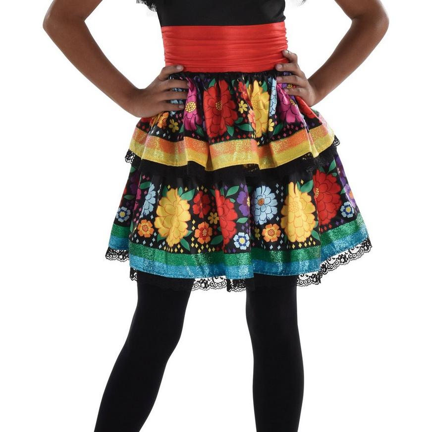 Rainbow Day of the Dead Costume - Child Small