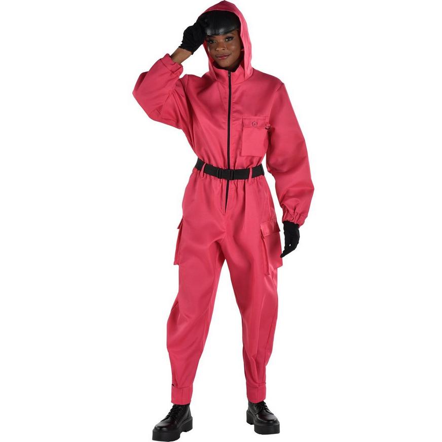 Adult Pink Soldier Guard Costume, Squid Game - S/M