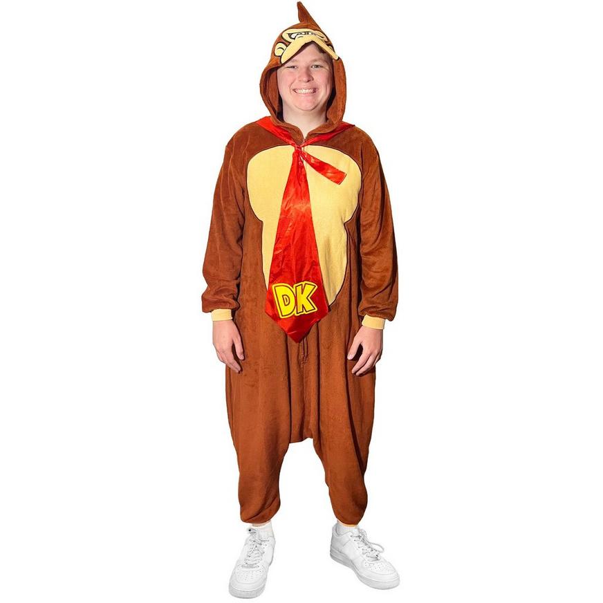 Donkey Kong Zipster One-Piece Costume - Adult Small