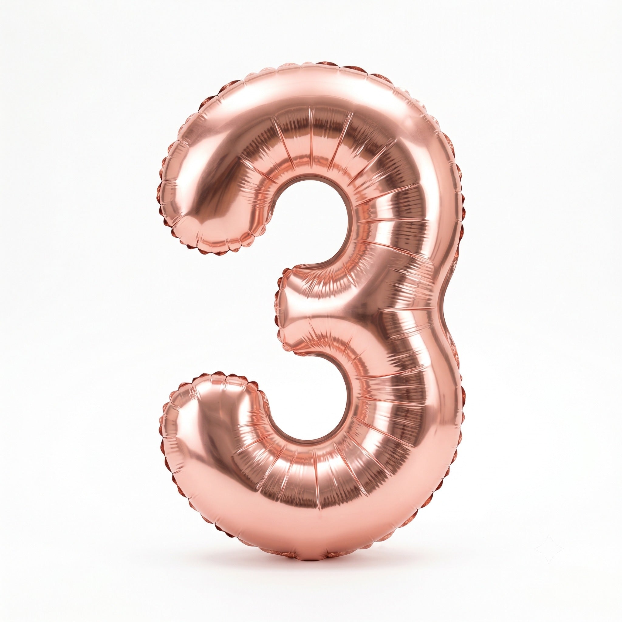 34IN RS GLD FL BLLN NO 3