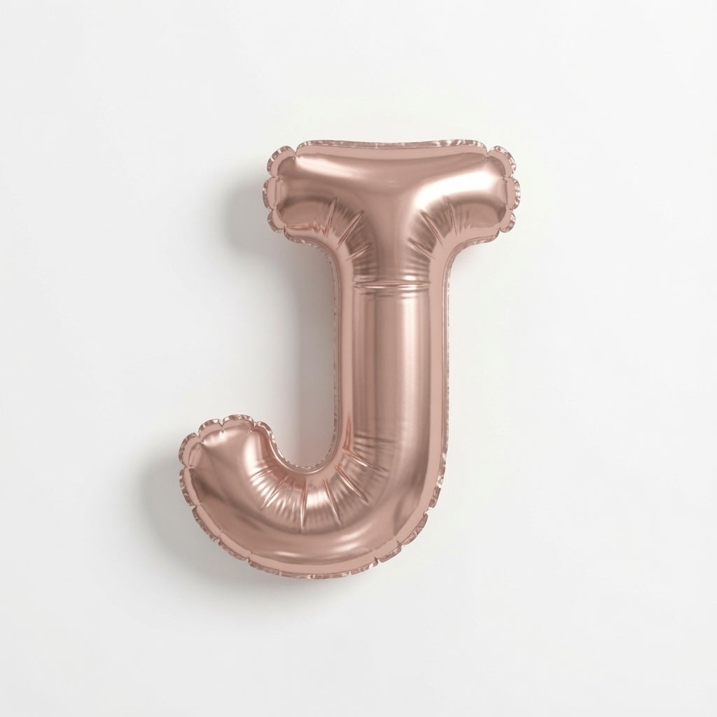 Rose Gld letter J