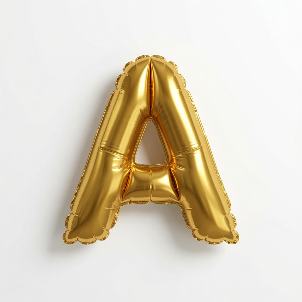 Gold Foil Letter A