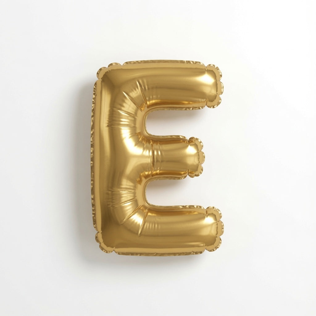 Gold Letter E