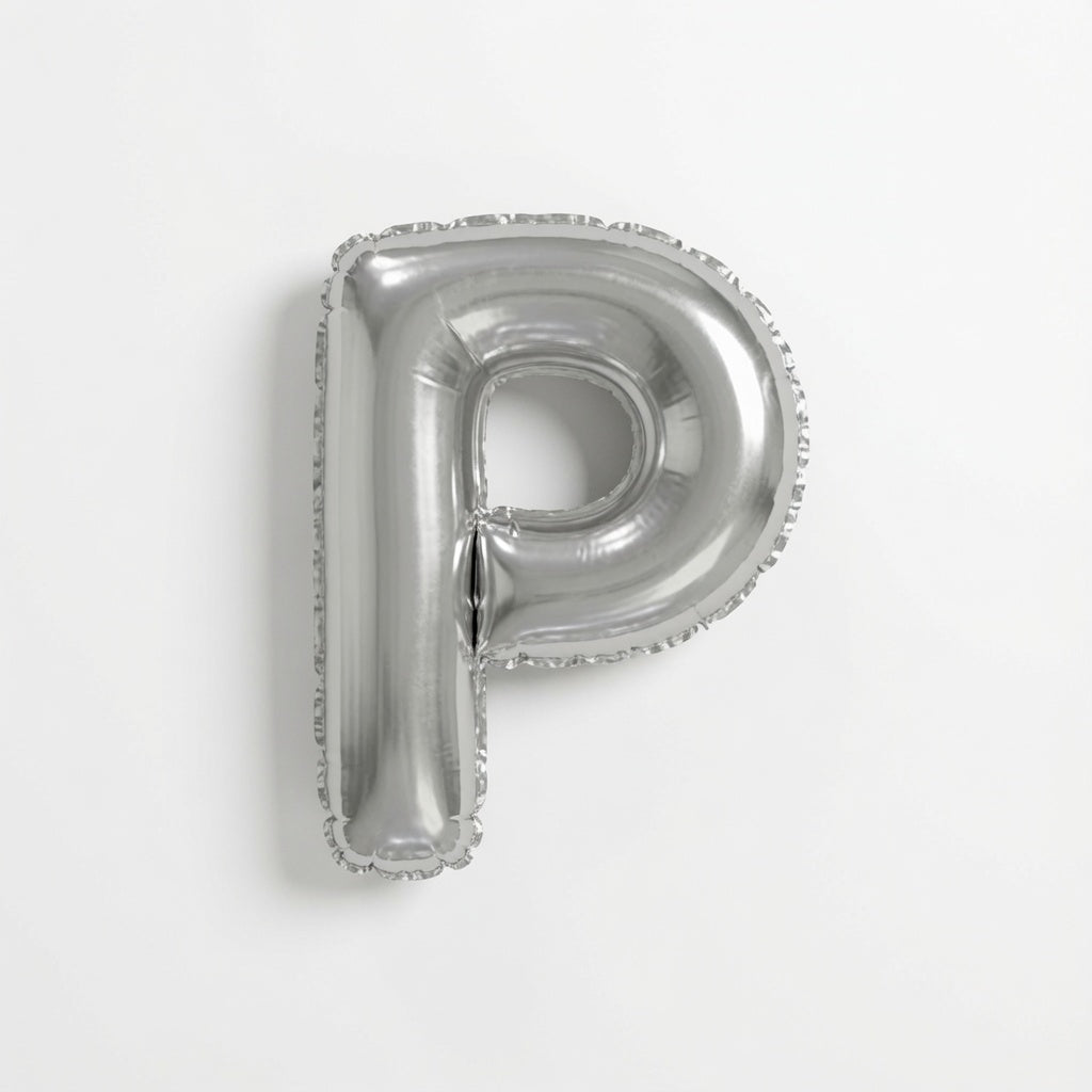 Mini Silver Letter P