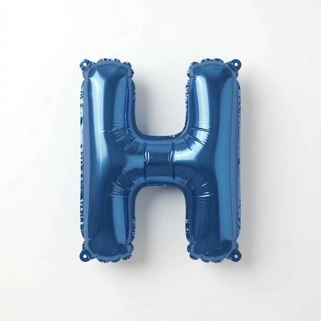 417 Blue Letter H