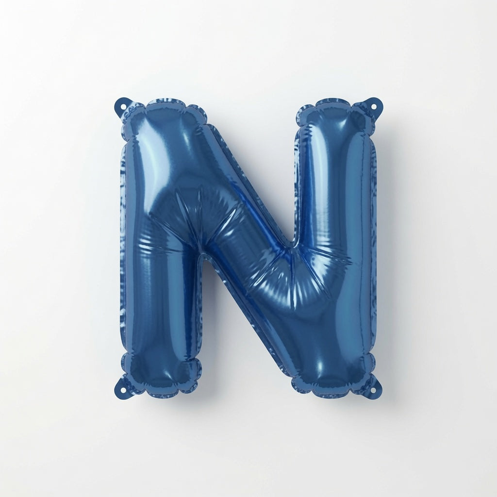 870 Blue Letter N