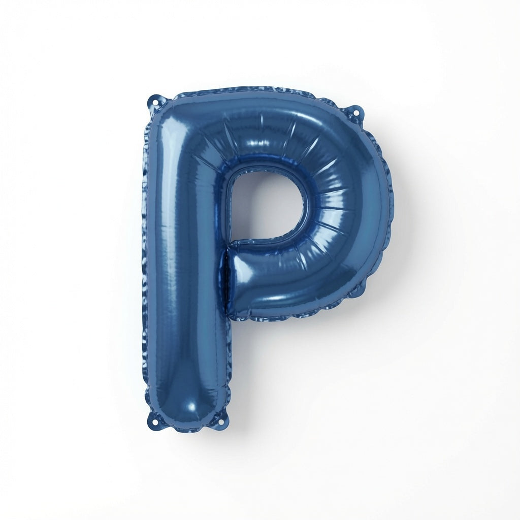 875 Blue Letter P