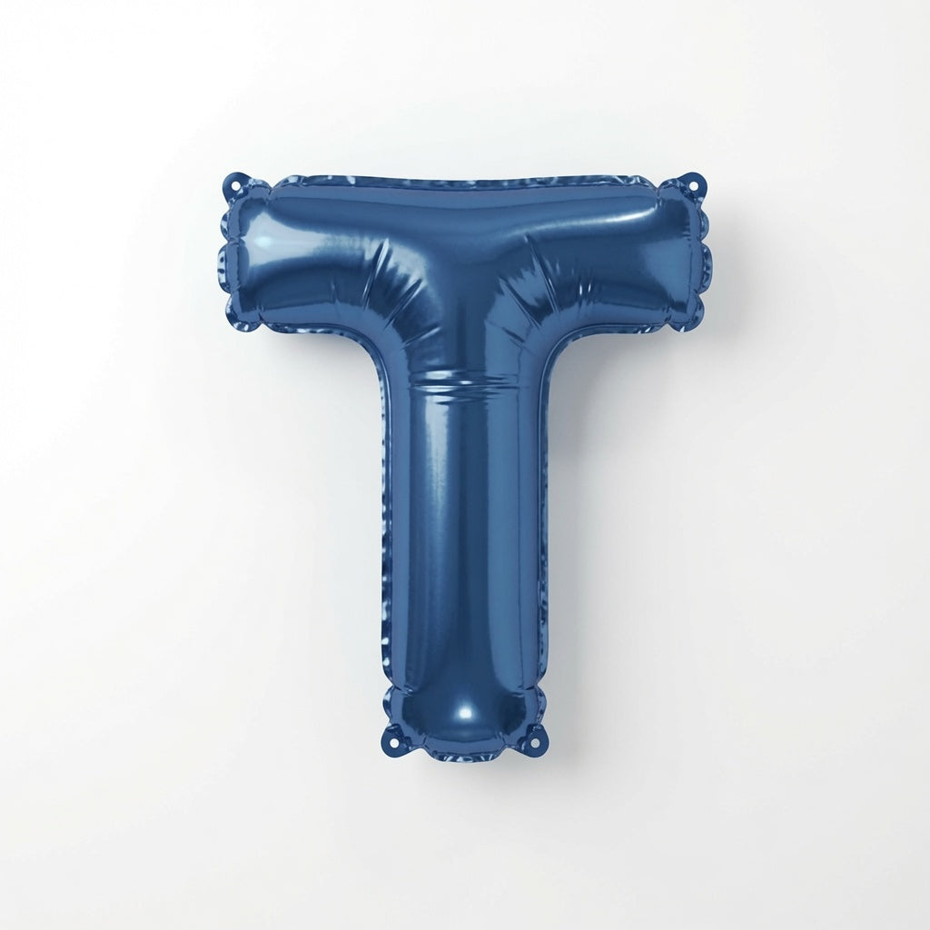 888 Blue Letter T