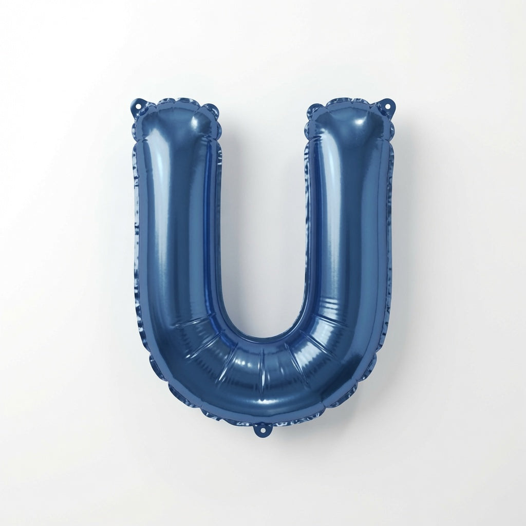 890 Blue Letter U