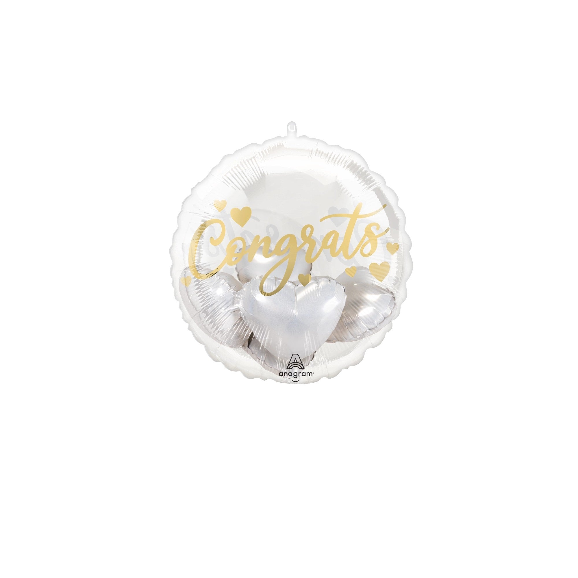 20" Congrats with Hearts Foil